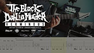 HOW TO PLAY  THE BLACK DAHLIA MURDER  Verminous Guitar Cover with TABS [upl. by Tobin]