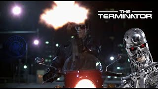 The Terminator T800 Motorbike Chase Scene 1984 Movie [upl. by Airlee186]