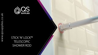 How to fit your Croydex Stick n Lock™ Telescopic Shower Rod  Installation Guide [upl. by Hawkins]