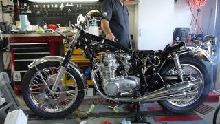 1973 Honda CB500 restore Starting for 1st time [upl. by Inahc729]