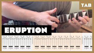 Van Halen  Eruption  Guitar Tab  Lesson  Cover  Tutorial [upl. by Niatsirhc940]