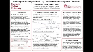 Control System Modeling for ClosedLoop Controlled Ventilator RI Summer Scholar Zaria Oliver [upl. by Aneral276]