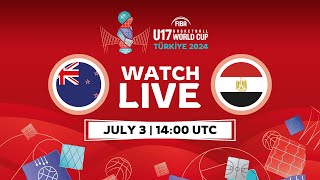 Round of 16  New Zealand v Egypt  Full Basketball Game  FIBA U17 Basketball World Cup 2024 [upl. by Hildagarde]