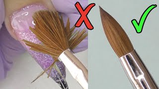 Acrylic Nail Brushes for Beginners from Amazon▫️How To Prep amp Clean  Zoccee Brushes Review [upl. by Stormi797]