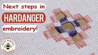 Take The Next Steps In Hardanger Embroidery  2 more stiches to try overcast bars amp buttonhole bars [upl. by Irakab873]