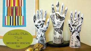 DIY Fornasetti Style Hands  DecoArt® [upl. by Arahas]