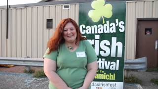 Véronique Arsenault President of the Miramichi Irish Festival Miramichi New Brunswick [upl. by Viviyan]