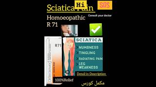 Sciatica pain and R71 homoeopathic medicines [upl. by Win]