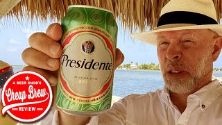 Presidente Cerveza Dominican Beer Review by Beer Snobs Cheap Brew Review Southern Most Brew Review [upl. by Inanaup]