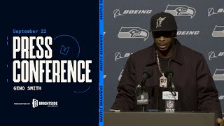 Geno Smith quotOur Offensive Line Took Over The Gamequot  Postgame Press Conference  Week 3 [upl. by Davin118]