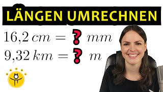 LÄNGEN umrechnen – Meter und Zentimeter Längeneinheiten Tabelle [upl. by Edwin]