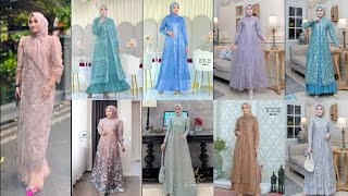 Model Baju Gamis Brokat 2024 untuk Kondangan Pesta Lamaran Dll [upl. by Callida228]