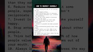 10 Unsolicited Advices on How to Respect Yourself unsolicitedadvice lifeadvice lifelesson [upl. by Ades]