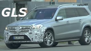 Erlkönig neuer Mercedes GLS 2016 AMG Version GLS 63 AMG  New Mercedes GLSClass prototype [upl. by Karissa]