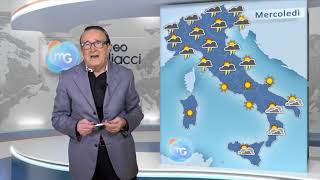 Previsioni meteo per mercoledì 15 maggio Tanti temporali al Centro e al Nord [upl. by Ahsirtak]