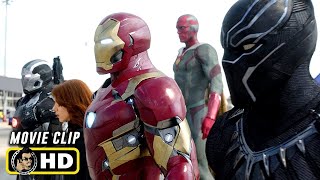 CAPTAIN AMERICA CIVIL WAR 2016 Full Airport Battle Scene HD Marvel Clip [upl. by Marcell535]