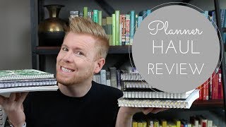 Planner Haul Review ft Happiness Planner Erin Condren Get To Work Day Designer and More [upl. by Ribaj457]