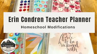 Erin Condren Teacher Planner used for Homeschooling  How I Modify the ECTP for past 6 years [upl. by Balf]