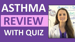 Asthma Treatment Symptoms Pathophysiology Nursing Interventions NCLEX Review Lecture [upl. by Umont948]