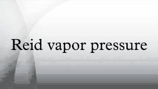 Reid vapor pressure [upl. by Icyak455]