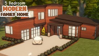 Modern Family House ☕ Sims 4 Speed Build [upl. by Corliss212]