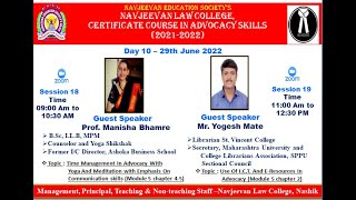 Session 18 29th June 2022 by Prof Manisha Bhamre [upl. by Cathrin207]