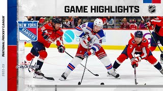 Rangers  Capitals 42  NHL Highlights 2023 [upl. by Auos]