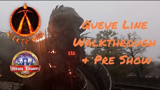 Wicker Man Alton Towers Queue Line Walkthrough amp Preshow [upl. by Jacynth]