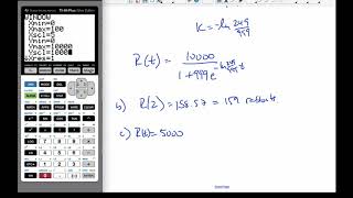 IB MAI HL  2121 Logistic Model Example [upl. by Anesor]