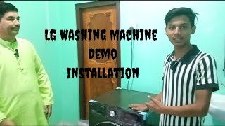 LG Washing Machine Demo Installation  H R S Technician Group [upl. by Atnwahs]