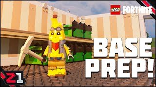 Village Upgrades And Starting The BASE  LEGO Survival Series LEGO Fortnite E3 [upl. by Rahm855]