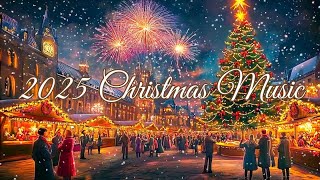 Relaxing Christmas Music 🎄 Snowy Christmas Night Ambience ⛄Merry Christmas 2025 [upl. by Merari]