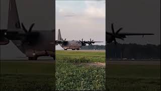 Epic C130 Hercules Landing 🛬✨ The King of the Skies in Action 🚁💥 c130 [upl. by Latia]