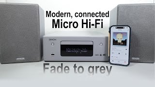 Modern connected Micro Hi Fi  Fade to grey  DENON CEOLN11 [upl. by Maurita]