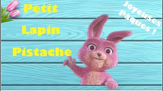 Petit Lapin Pistache  Comptine de Pâques avec paroles pour les enfants [upl. by Ynnaej732]