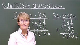 Schriftliche Multiplikation mit Kommazahlen  zum Mitmachen  einfach erklärt  MatheAberKlar [upl. by Gnilhsa]