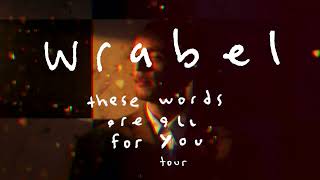 Wrabel  these words are all for you european tour [upl. by Xonk753]