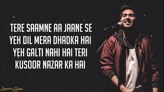 Dil Mein Chhupa Loonga  Wajah Tum Ho Lyrics  Armaan Malik amp Tulsi Kumar  Meet Bros [upl. by Ciardap243]