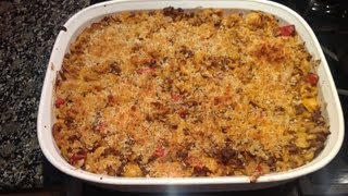 Crème Fraiche Beef Pasta Casserole  A Simple Quick Recipe from bakeyourwaykitchen [upl. by Madeline169]