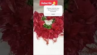 Flower garland making at home  hibiscus flower garland easy making at home for beginners [upl. by Idnyc51]