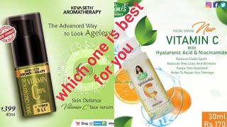 Keya Seth Aromatherapy Vitamin C Serum vs The Soumis Can Vitamin C Serum  GlamUP  Vitamin C Serum [upl. by Noivert192]