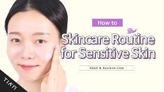 TIAMTIAM Skincare Routine for sensitive and irritated skineng [upl. by Rosenberg832]