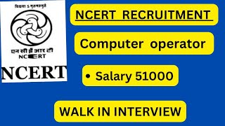 Ncert recruitment 2024 [upl. by Aniluj]