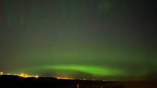 The Northern Lights Aurora Borealis in Saskatoon Saskatchewan April 16 2021 [upl. by Isabea758]