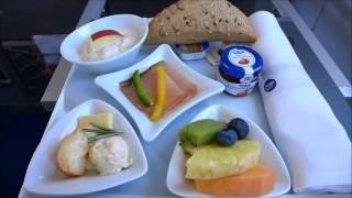 Lufthansa Business Class MUCBCN July 2015 [upl. by Krid]