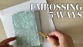 5 Ways to Use Colored Embossing Powders [upl. by Lucia]