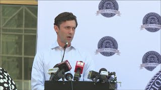 Sen Ossoff addresses disturbing reports from Fulton County court clerk amid mail delays [upl. by Nyladam]