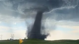 Slow Moving Massive Tornado in South Dakota [upl. by Notserc161]