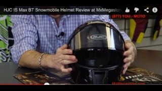 HJC IS Max BT Snowmobile Helmet Review at MxMegastore [upl. by Chui]