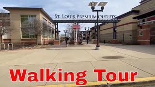 St Louis Premium Outlets  Mall Walking Tour  Shopping Complex [upl. by Sochor]